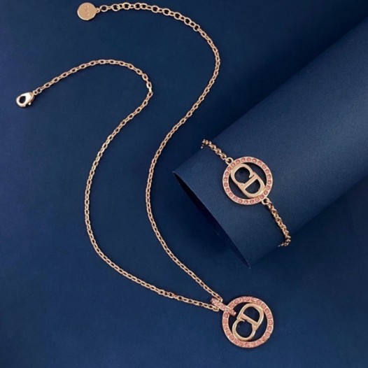 ❤디올 여성 로즈 골드 목걸이 - Dior Womens Rose-gold Necklace - acc760x