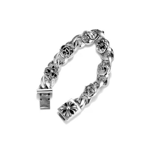 ❤크롬하츠 남성 실버 팔찌 - Chrome Hearts Mens Silver Bangle - acc868x