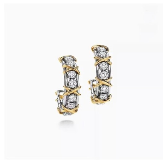 ❤티파니 여성 옐로우 골드 이어링 - Tiffany Womens Yellow Gold Earring - acc870x