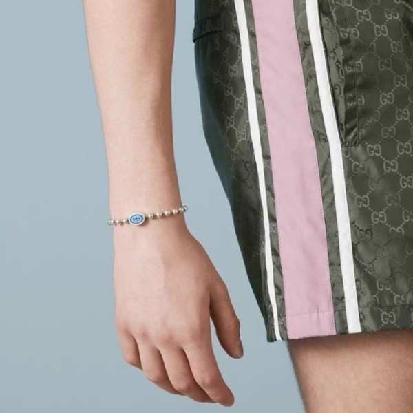 ✨구찌 여성 화이트 골드 팔찌 - Gucci Womens White Gold Bangle - acc873x