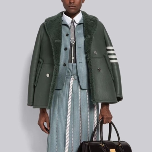 ❤톰브라운 남성 가죽 자켓 - Thom Browne Mens Green Jackets - fa47x