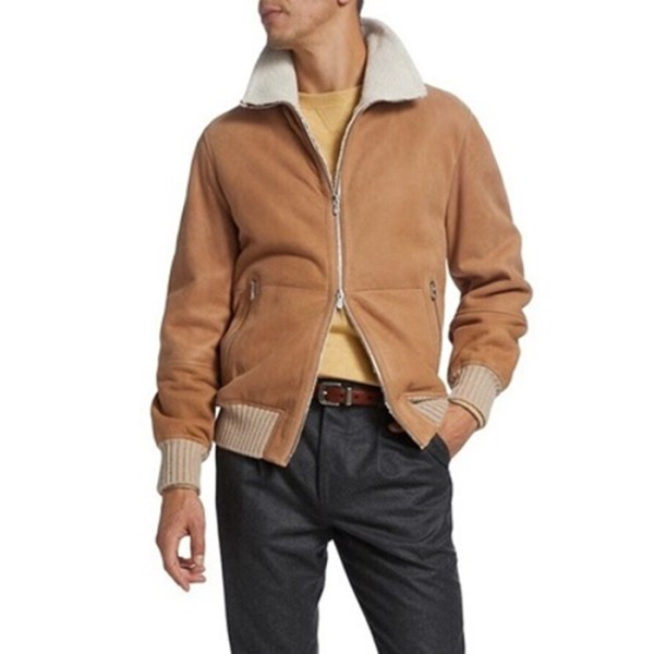 ✨브루넬로쿠치넬리 남성 가죽 자켓 - Brunello Cucinelli Mens Camel Jackets - fa50x