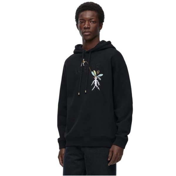 ✨로에베 남성 블랙 후드티 - Loewe Mens Black Hoodie - loe819x