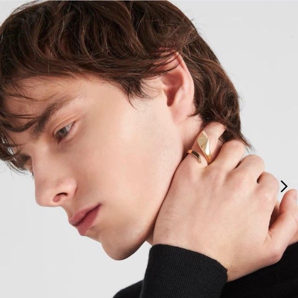 ✨프라다 남/녀 골드 반지 - Prada Unisex Gold Rings - acc1046x