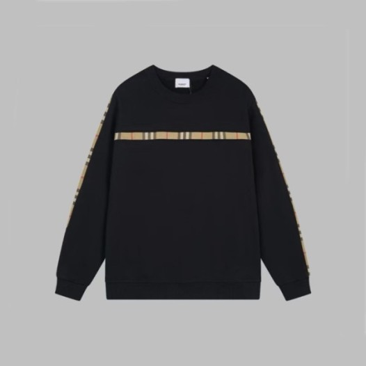 ❤버버리 남성 블랙 크루넥 맨투맨 - Burberry Mens Black Tshirts - bu368x