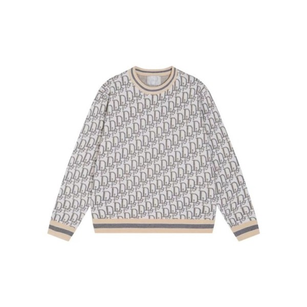 ✨디올 남성 그레이 크루넥 니트 - Dior Mens Gray Knitwear - di899x