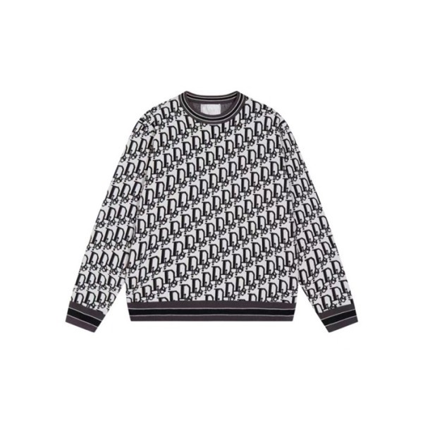 ✨디올 남성 블랙 크루넥 니트 - Dior Mens Gray Knitwear - di900x