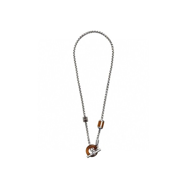 ✨에르메스 남성 화이트 골드 목걸이 - Hermes Mens White Gold Necklace - acc1105x