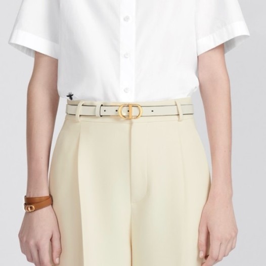 ❤디올 여성 몽테뉴 벨트 - Dior Womens White Belts - be03x