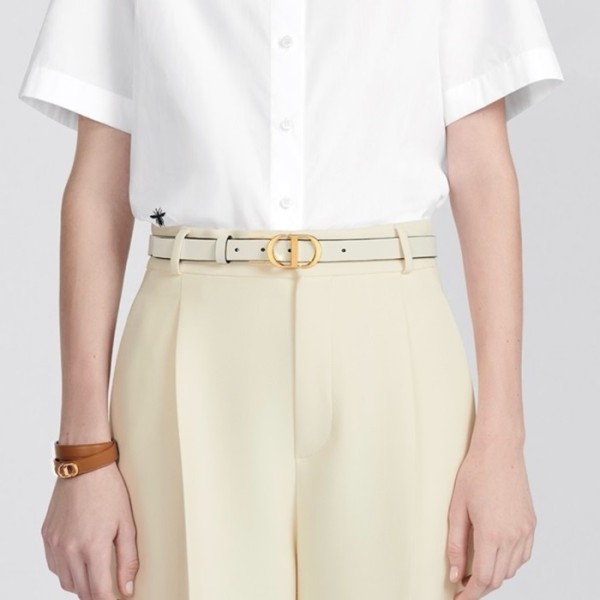 ✨디올 여성 몽테뉴 벨트 - Dior Womens White Belts - be03x