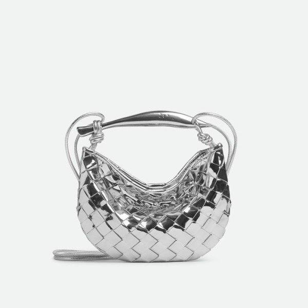 ✨보테가 베네타 여성 실버 사딘 초크 - Bottega Veneta Womens Silver Sardine Bag - ba17x