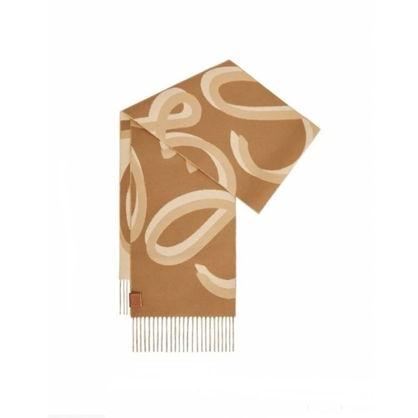 ✨로에베 여성 카멜 머플러 - Loewe Womens Camel Muffler - acc1148x