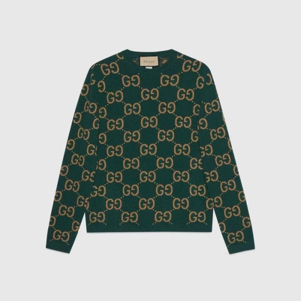 ✨구찌 남성 그린 크루넥 니트 - Gucci Mens Green Knits - cl76x