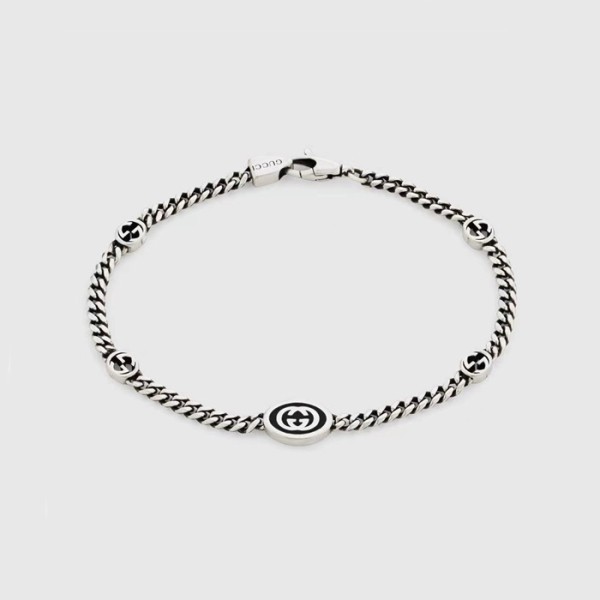 ✨구찌 남/녀 화이트 골드 팔찌 - Gucci Unisex White Gold Bangle - acc1205x