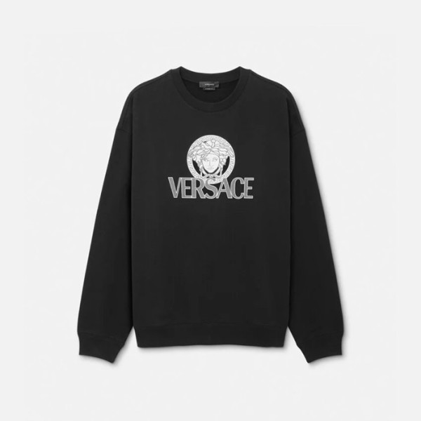 ✨베르사체 남성 블랙 크루넥 맨투맨- Versace Mens Black Tshirts - cl144x
