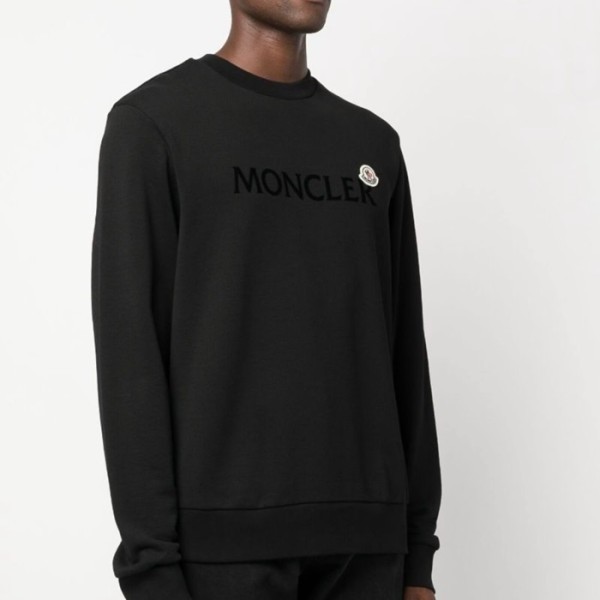 ✨몽클레어 남성 블랙 크루넥 맨투맨 - Moncler Mens Black Tshirts - cl145x