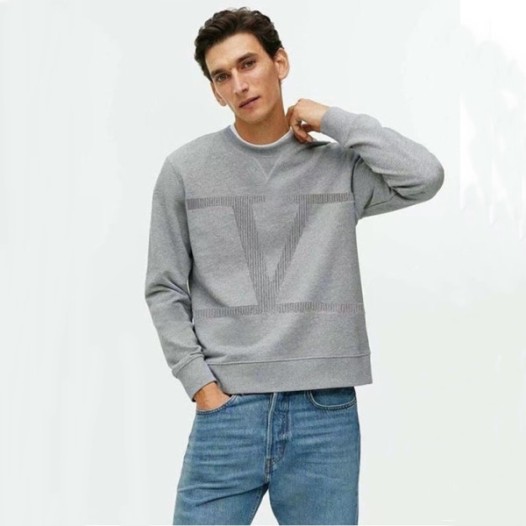 ❤발렌티노 남성 베이직 그레이 맨투맨 - Valentino Mens Gray Tshirts - val328x