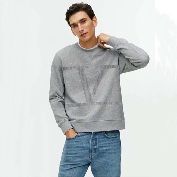 ✨발렌티노 남성 베이직 그레이 맨투맨 - Valentino Mens Gray Tshirts - val328x