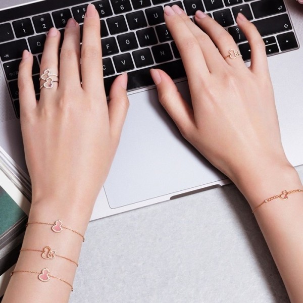 ✨키린 여성 로즈 골드 팔찌 - Qeelin Womens Rose-gold Bangle - acc1326x