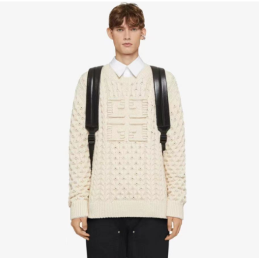 ❤지방시 남성 화이트 크루넥 스웨터 - Givenchy Mens White Sweters- gi357x