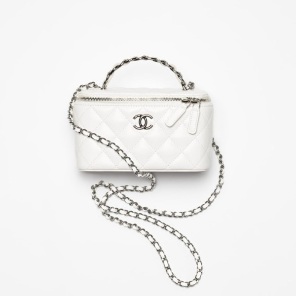 ✨샤넬 여성 화이트 23k 백 - Chanel Womens White 23k Bag - chb04x