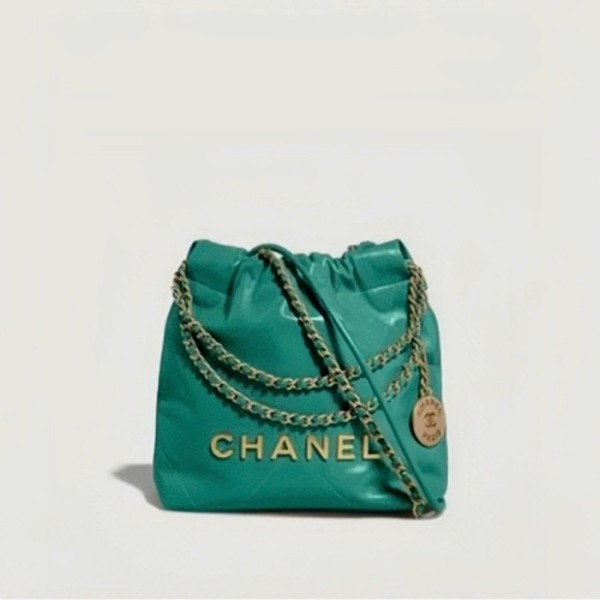 ✨샤넬 여성 그린 미니 22 백 - Chanel Womens Green 22 Bag - chb09x