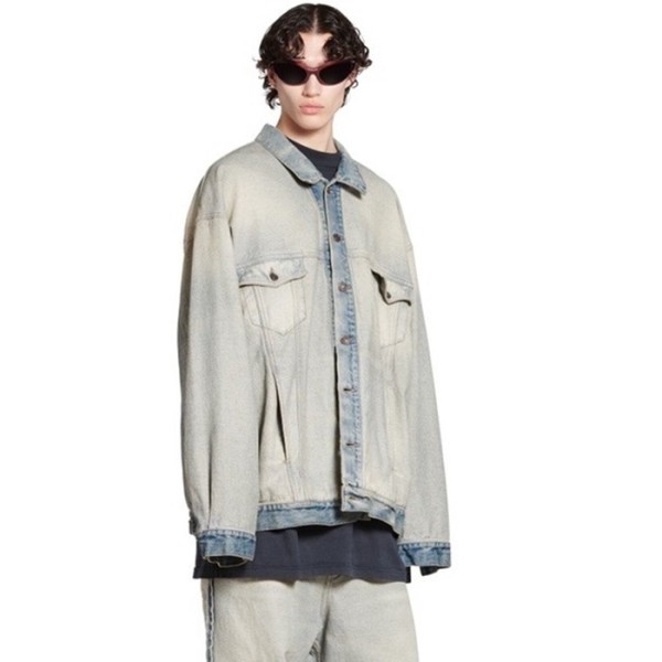 ✨발렌시아가 남성 블루 자켓 - Balenciaga Mens Blue Jackets - bac03x