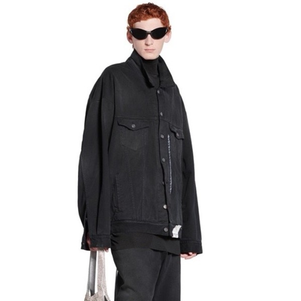 ✨발렌시아가 남성 블랙 자켓 - Balenciaga Mens Black Jackets - bac04x