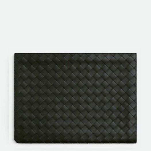 ★보테가베네타 남여 지퍼 인트레치아토 플랫 파우치 클러치- - Bottega Veneta Mens Black Clutch