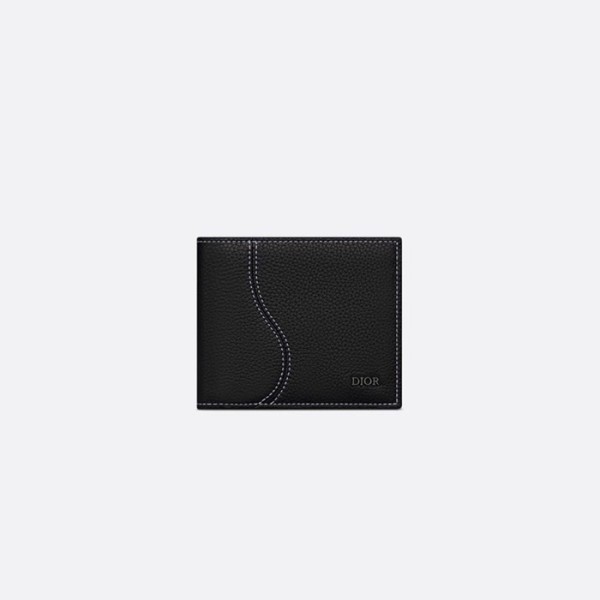 ✨디올 남성 블랙 반지갑 - Dior Mens Black Half Wallets - diw06x