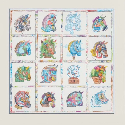 ❤에르메스 여성 블루 스카프 - Hermes Womens Blue Scarf - acc1352x