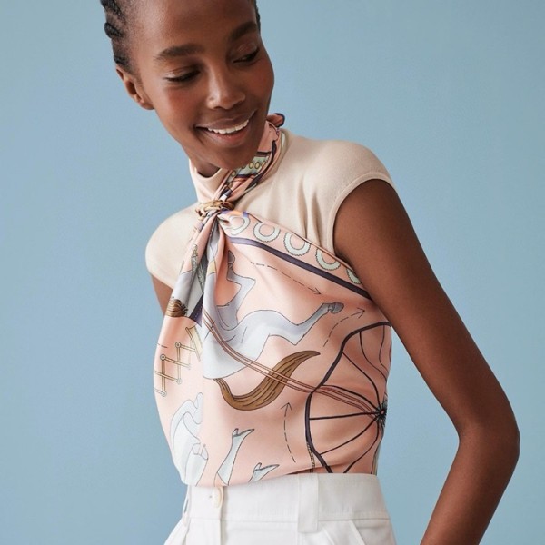 ✨에르메스 여성 핑크 스카프 - Hermes Womens Pink Scarf - acc1359x