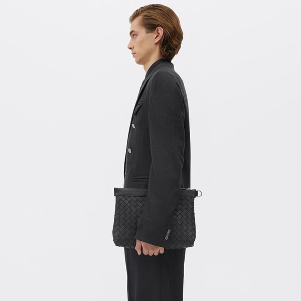 ✨보테가베네타 남성 블랙 클러치 - Bottega Veneta Mens Black Clutch - bvb102x