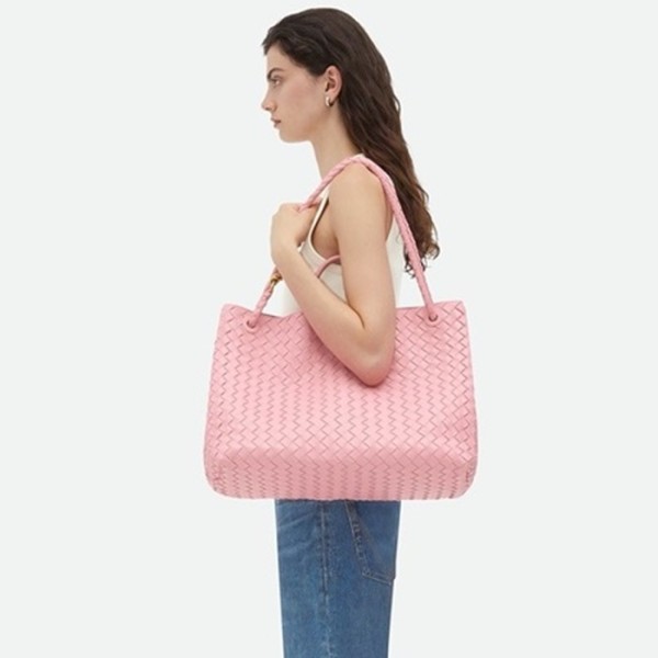 ✨보테가베네타 여성 핑크 안디아모 - Bottega Veneta Womens Pink Andiamo - bvb113x