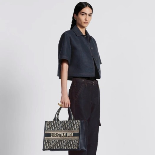 ❤디올 여성 네이비 북토트 - Dior Womens Navy Book Tote - dib126x