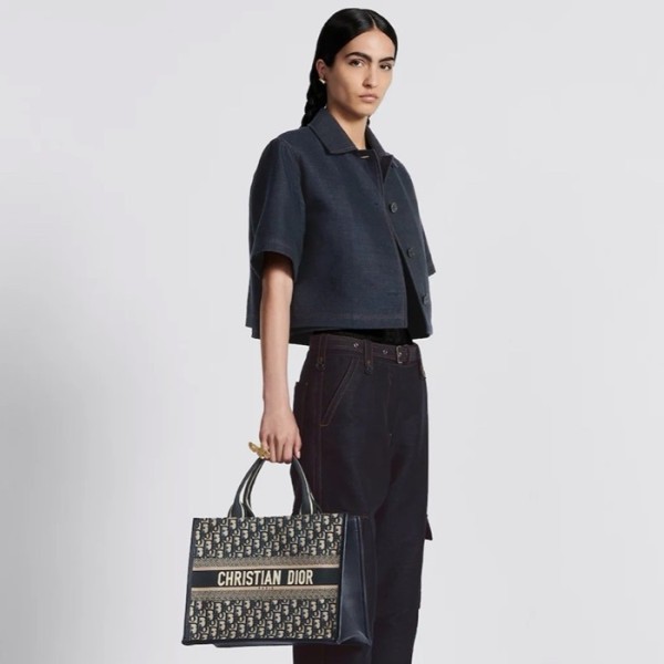 ✨디올 여성 네이비 북토트 - Dior Womens Navy Book Tote - dib126x