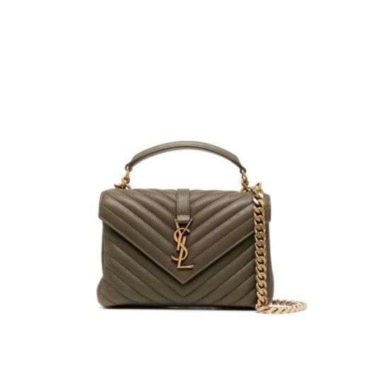 ❤입생로랑 여성 카키 퀄티드 백 - Saint Laurent Womens Khaki College - ysb129x
