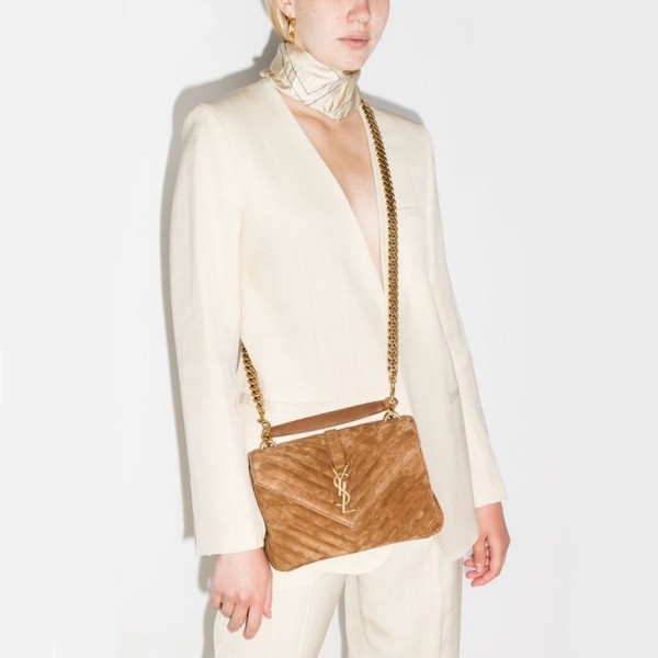 ✨입생로랑 여성 오렌지 퀄티드백 - Saint Laurent Womens Orange College - ysb132x