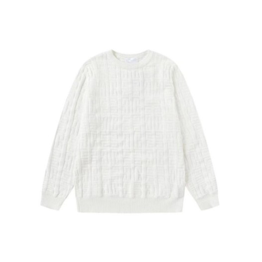 ❤펜디 남성 화이트 크루넥 스웨터 - Fendi Mens White Sweaters - fec01x