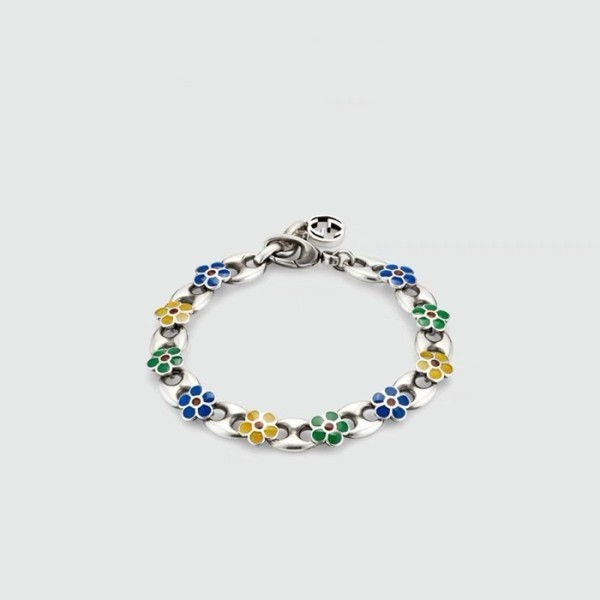 ✨구찌 남/녀 화이트 골드 팔찌 - Gucci Unisex White Gold Bangle - acc1427x