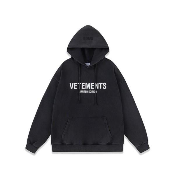 ✨베트멍 남성 다크 그레이 후드티 - Vetements Mens Dark-gray Hoodie - vec58x