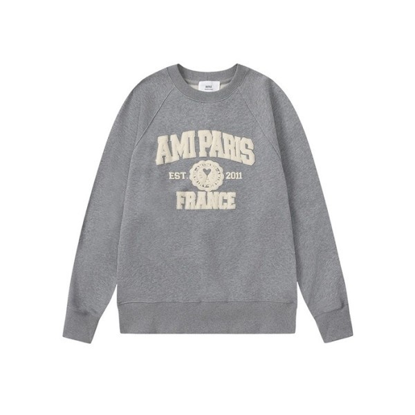 ✨아미 남성 그레이 맨투맨 - Ami Mens Gray Tshirts - amc136x