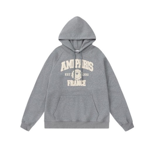 ❤아미 남성 캐쥬얼 그레이 후드티 - Ami Mens Gray Hoodie - amc141x