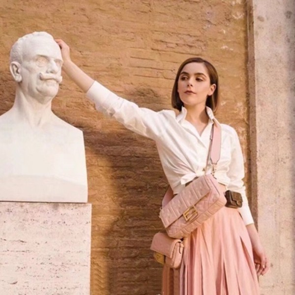 ✨펜디 여성 핑크 바게트 백 - Fendi Womens Baguette Bag - feb206x