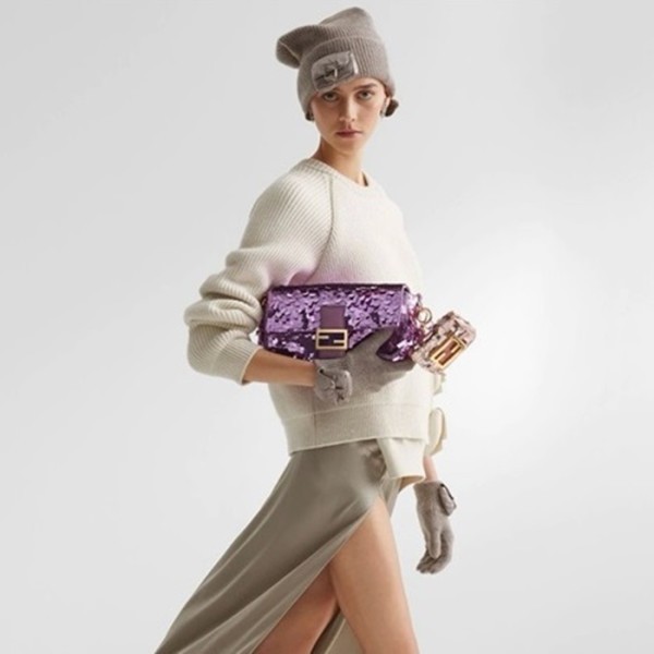 ✨펜디 여성 퍼플 바게트 백 - Fendi Womens Baguette Bag - feb212x