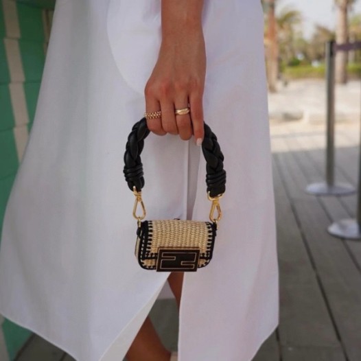 ❤펜디 여성 베이지 나노 바게트 백 - Fendi Womens Baguette Bag - feb227x