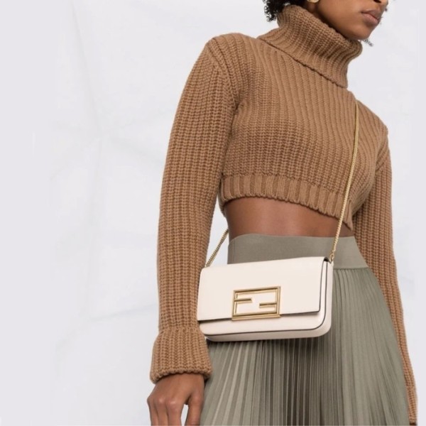 ✨펜디 여성 화이트 바게트 백 - Fendi Womens Baguette Bag - feb255x