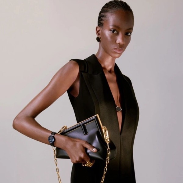 ✨펜디 여성 블랙 퍼스트 백 - Fendi Womens First Bag - feb261x