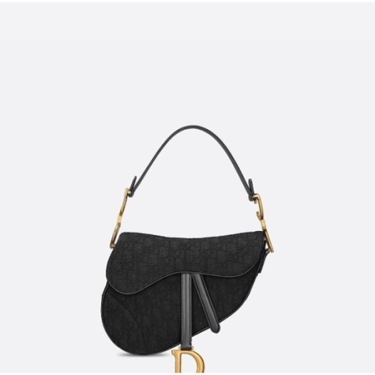 ❤디올 여성 블랙 새들백 - Dior Womens Black Saddle Bag - dib366x