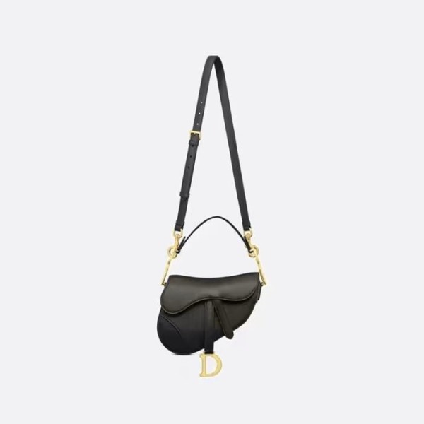 ✨디올 여성 블랙 새들백 - Dior Womens Black Saddle Bag - dib393x
